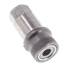 Acero DN 4 Boca Hidráulica de Cara Plana G 1/8 pulgadas Rosca Hembra D 13,5mm