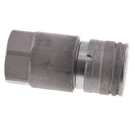 Acero DN 12.5 Toma hidráulica de cara plana G 1/2 pulgadas rosca hembra ISO 16028 D 24.5mm