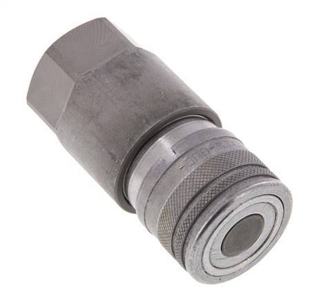 Acero DN 12.5 Toma hidráulica de cara plana G 1/2 pulgadas rosca hembra ISO 16028 D 24.5mm