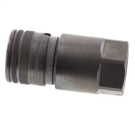 Acero DN 12.5 Toma hidráulica de cara plana G 3/4 pulgadas rosca hembra ISO 16028 D 24.5mm
