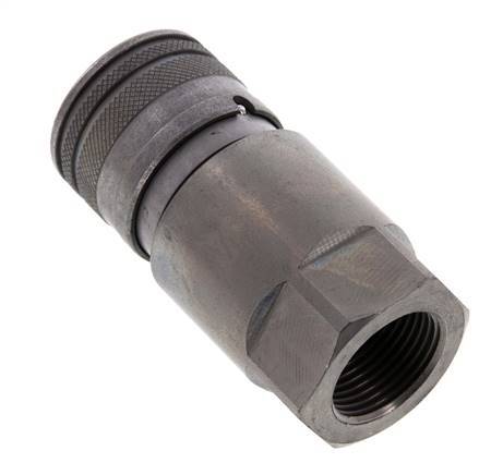 Acero DN 12.5 Toma hidráulica de cara plana G 3/4 pulgadas rosca hembra ISO 16028 D 24.5mm