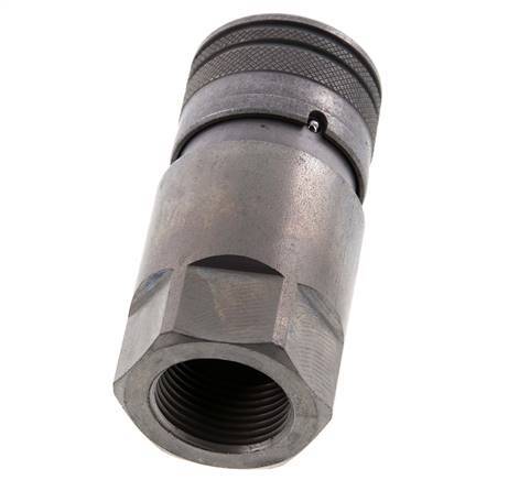Acero DN 12.5 Toma hidráulica de cara plana G 3/4 pulgadas rosca hembra ISO 16028 D 24.5mm