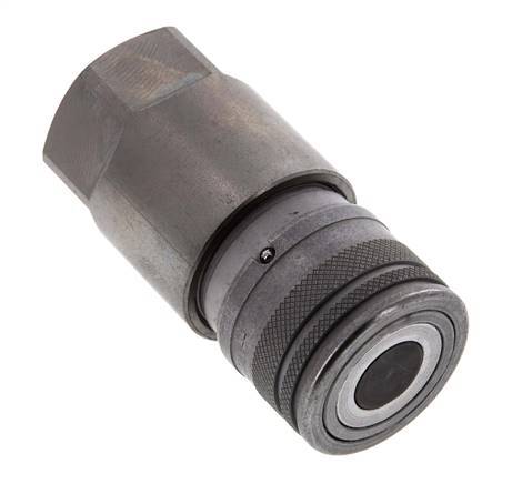 Acero DN 12.5 Toma hidráulica de cara plana G 3/4 pulgadas rosca hembra ISO 16028 D 24.5mm