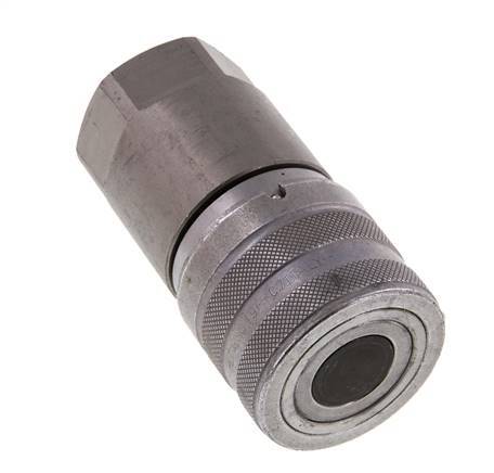 Acero DN 19 Boca Hidráulica de Cara Plana G 3/4 pulgadas Rosca Hembra ISO 16028 D 30mm