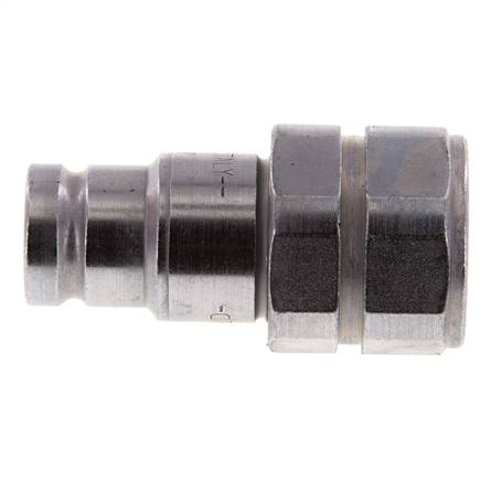 Acero DN 10 Enchufe hidráulico de cara plana G 1/2 pulgadas rosca hembra ISO 16028 D 19,7mm