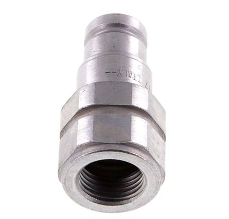 Acero DN 10 Enchufe hidráulico de cara plana G 1/2 pulgadas rosca hembra ISO 16028 D 19,7mm