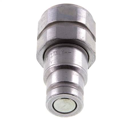 Acero DN 10 Enchufe hidráulico de cara plana G 1/2 pulgadas rosca hembra ISO 16028 D 19,7mm