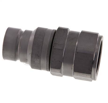 Acero DN 19 Tapón Hidráulico de Cara Plana G 1 pulgada Rosca Hembra ISO 16028 D 30mm