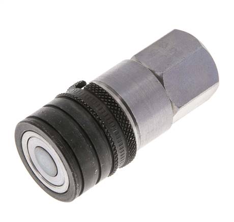 Acero DN 6.3 Toma hidráulica de cara plana G 1/4 pulgadas rosca hembra ISO 16028 CEJN D 16.2mm