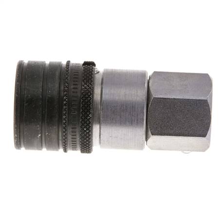 Acero DN 6.3 Toma hidráulica de cara plana G 1/4 pulgadas rosca hembra ISO 16028 CEJN D 16.2mm