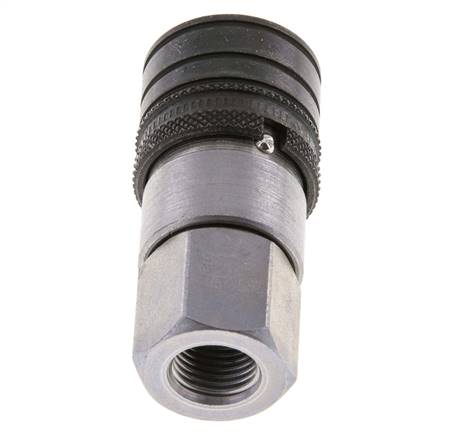 Acero DN 6.3 Toma hidráulica de cara plana G 1/4 pulgadas rosca hembra ISO 16028 CEJN D 16.2mm