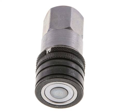 Acero DN 6.3 Toma hidráulica de cara plana G 1/4 pulgadas rosca hembra ISO 16028 CEJN D 16.2mm