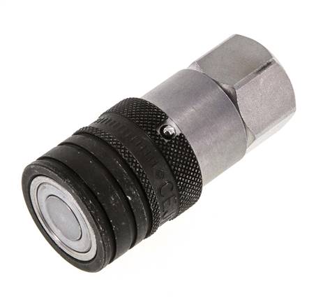 Acero DN 10 Boca hidráulica de cara plana G 3/8 pulgadas rosca hembra ISO 16028 CEJN D 19,7mm