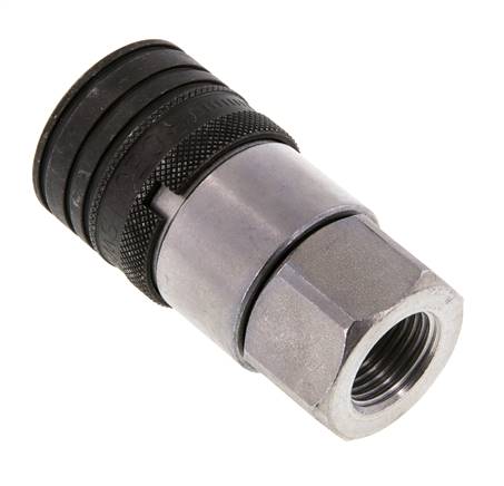Acero DN 12.5 Boca hidráulica de cara plana G 1/2 pulgadas rosca hembra ISO 16028 CEJN D 24.5mm