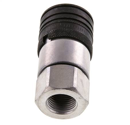 Acero DN 12.5 Boca hidráulica de cara plana G 1/2 pulgadas rosca hembra ISO 16028 CEJN D 24.5mm
