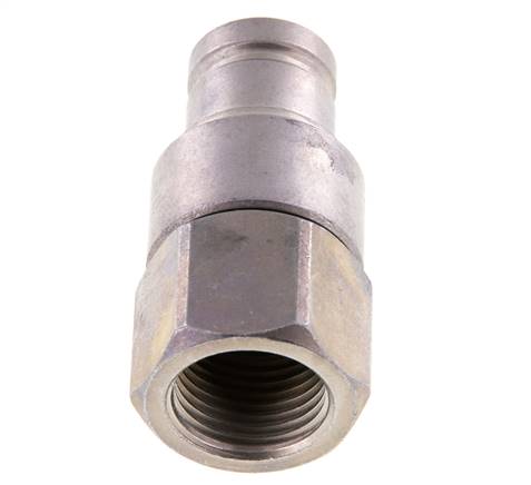 Acero DN 10 Enchufe hidráulico de cara plana G 1/2 pulgadas rosca hembra ISO 16028 CEJN D 19,7mm