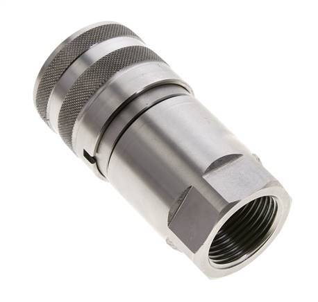Acero inoxidable DN 16 Boca hidráulica de cara plana G 1 pulgada rosca hembra ISO 16028 D 30mm