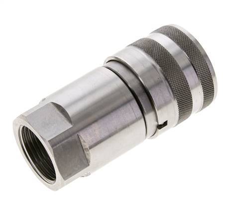 Acero inoxidable DN 16 Boca hidráulica de cara plana G 1 pulgada rosca hembra ISO 16028 D 30mm
