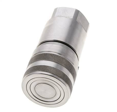 Acero inoxidable DN 16 Boca hidráulica de cara plana G 1 pulgada rosca hembra ISO 16028 D 30mm