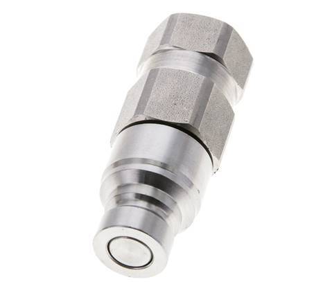 Enchufe hidráulico de acero inoxidable DN 6 de cara plana G 1/4 pulgadas rosca hembra ISO 16028 D 16,2mm