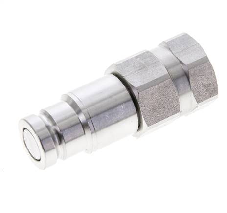 Tapón hidráulico de acero inoxidable DN 10 de cara plana G 3/8 pulgadas rosca hembra ISO 16028 D 19,7mm