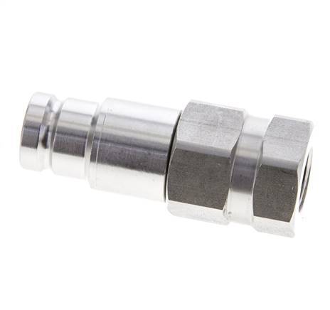 Tapón hidráulico de acero inoxidable DN 10 de cara plana G 3/8 pulgadas rosca hembra ISO 16028 D 19,7mm