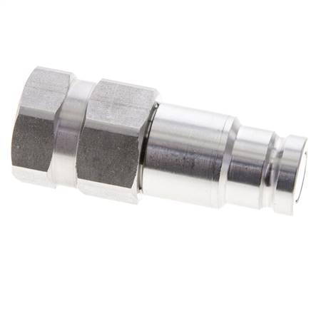 Tapón hidráulico de acero inoxidable DN 10 de cara plana G 3/8 pulgadas rosca hembra ISO 16028 D 19,7mm