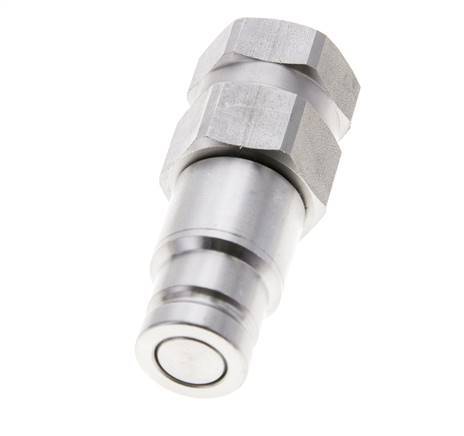 Tapón hidráulico de acero inoxidable DN 10 de cara plana G 3/8 pulgadas rosca hembra ISO 16028 D 19,7mm