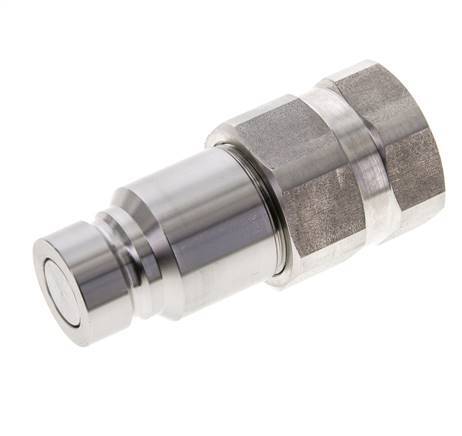 Tapón hidráulico de acero inoxidable DN 12 de cara plana G 3/4 pulgadas rosca hembra ISO 16028 D 24,5mm
