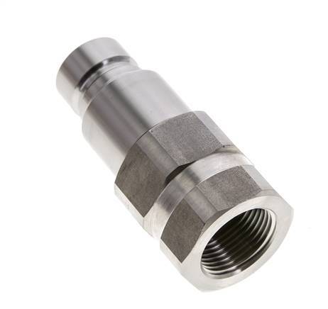 Tapón hidráulico de acero inoxidable DN 12 de cara plana G 3/4 pulgadas rosca hembra ISO 16028 D 24,5mm