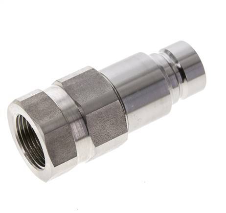 Tapón hidráulico de acero inoxidable DN 12 de cara plana G 3/4 pulgadas rosca hembra ISO 16028 D 24,5mm