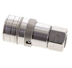 Acero inoxidable DN 10 Boca hidráulica de cara plana G 3/8 pulgadas rosca hembra ISO 16028 CEJN D 19,7mm