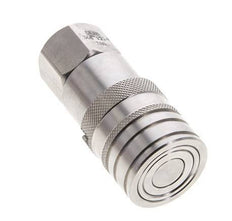Acero inoxidable DN 10 Boca hidráulica de cara plana G 3/8 pulgadas rosca hembra ISO 16028 CEJN D 19,7mm