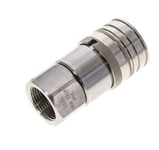 Stainless Steel DN 12 Flat Face Hydraulic Socket G 3/4 inch Female Threads ISO 16028 CEJN D 24.5mm