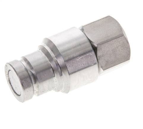 Tapón hidráulico de acero inoxidable DN 10 de cara plana G 3/8 pulgadas rosca hembra ISO 16028 CEJN D 19,7mm
