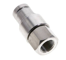 Tapón hidráulico de acero inoxidable DN 10 de cara plana G 3/8 pulgadas rosca hembra ISO 16028 CEJN D 19,7mm