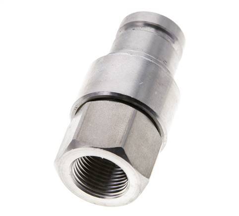 Tapón hidráulico de acero inoxidable DN 10 de cara plana G 3/8 pulgadas rosca hembra ISO 16028 CEJN D 19,7mm
