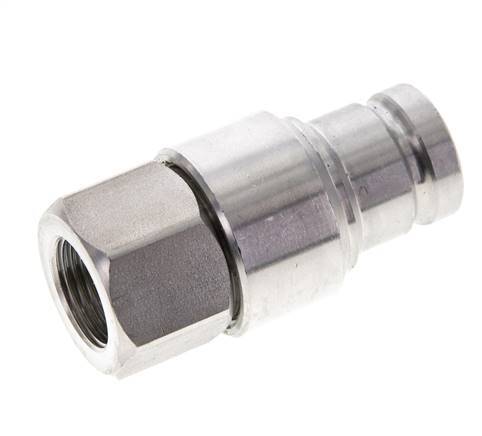 Tapón hidráulico de acero inoxidable DN 10 de cara plana G 3/8 pulgadas rosca hembra ISO 16028 CEJN D 19,7mm