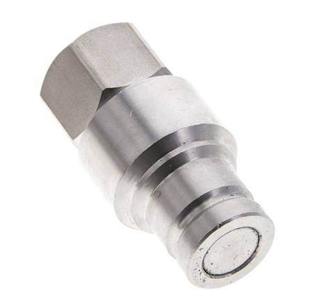 Tapón hidráulico de acero inoxidable DN 10 de cara plana G 3/8 pulgadas rosca hembra ISO 16028 CEJN D 19,7mm
