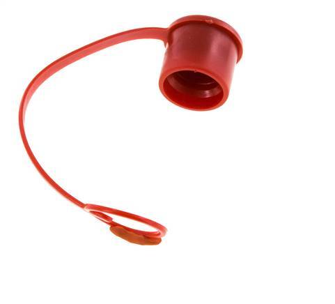 Tapa de protección contra el polvo de plástico de 24,5 mm para tapón de acoplamiento con cadena [2 piezas]