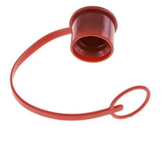 Tapa de protección contra el polvo de plástico de 30 mm para tapón de acoplamiento con cadena [2 piezas]