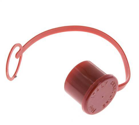 Tapa de protección contra el polvo de plástico de 30 mm para tapón de acoplamiento con cadena [2 piezas]