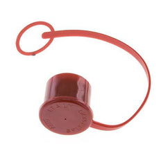 Tapa de protección contra el polvo de plástico de 30 mm para tapón de acoplamiento con cadena [2 piezas]