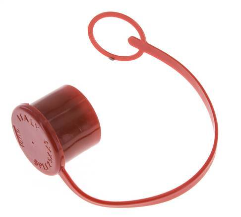 Tapa de protección contra el polvo de plástico de 30 mm para tapón de acoplamiento con cadena [2 piezas]