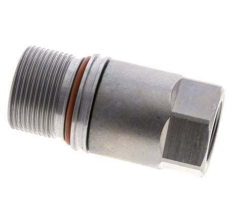 Acero DN 12.8 Toma hidráulica de cara plana G 3/4 pulgadas rosca hembra ISO 16028 D M36 x 2