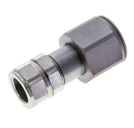 Acero DN 8.7 Enchufe hidráulico de cara plana G 1/2 pulgadas rosca hembra ISO 16028 D M30 x 2