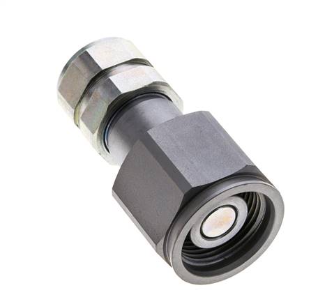 Acero DN 8.7 Enchufe hidráulico de cara plana G 1/2 pulgadas rosca hembra ISO 16028 D M30 x 2