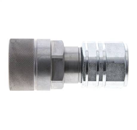 Acero DN 12.8 Enchufe hidráulico de cara plana G 3/4 pulgadas rosca hembra ISO 16028 D M36 x 2