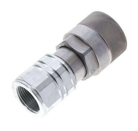 Acero DN 12.8 Enchufe hidráulico de cara plana G 3/4 pulgadas rosca hembra ISO 16028 D M36 x 2