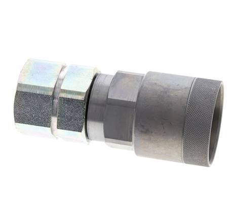 Acero DN 15 Enchufe hidráulico de cara plana G 3/4 pulgadas rosca hembra ISO 16028 D M43 x 2